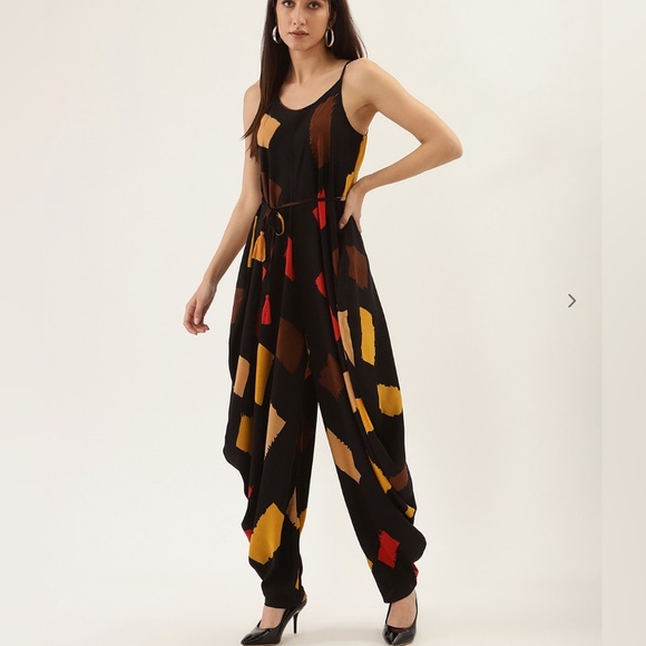 Premium collection: Strappy Printed jumpsuit - Picture 2 of 5
